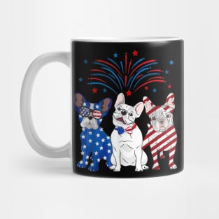 French Bulldog American Flag 4th Of July Mug